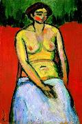 Alexej von Jawlensky Sitzender weiblicher Akt oil on canvas